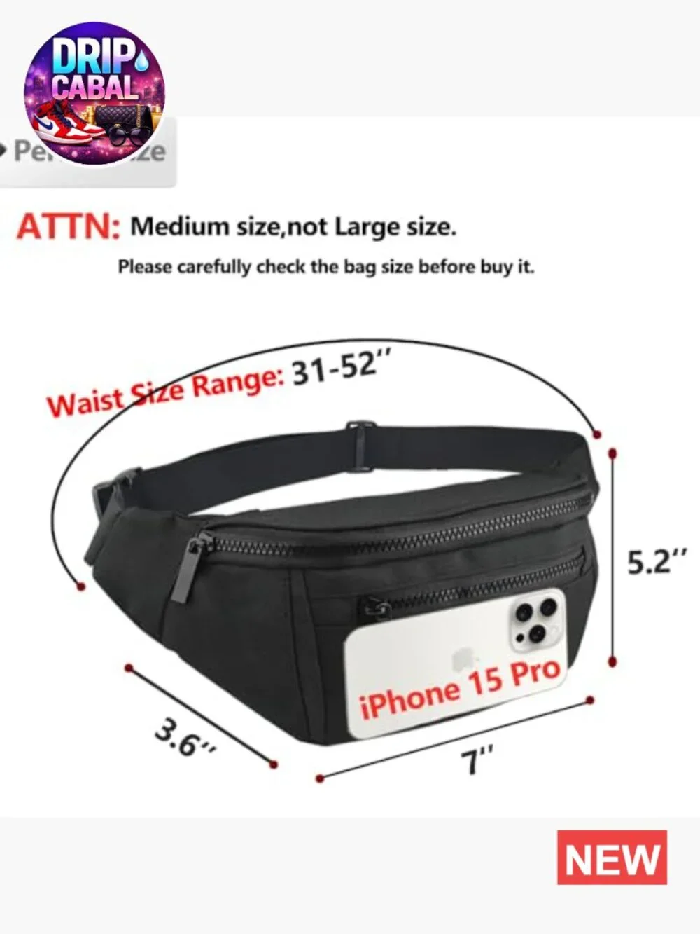 Fanny Pack Crossbody Waist Bag Belt Bag Travel Running Hiking Cycling Hands-Free - Picture 3 of 6